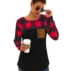 Red and black plaid tunic